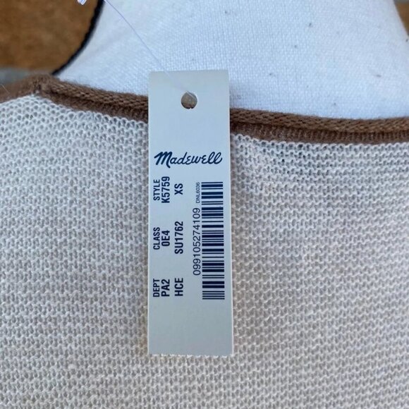 Madewell Kimball Pullover Sweater In Colorblock xs - Picture 7 of 11
